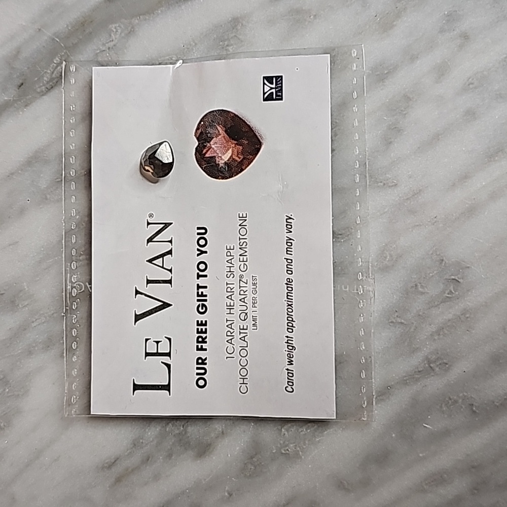 RARE Le Vian Loose 1 Carat Signature Heart Cut Chocolate Quartz Gem